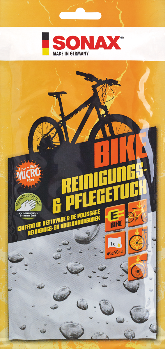 1 pc. BIKE Cleaning + Care cloth 40x50mm